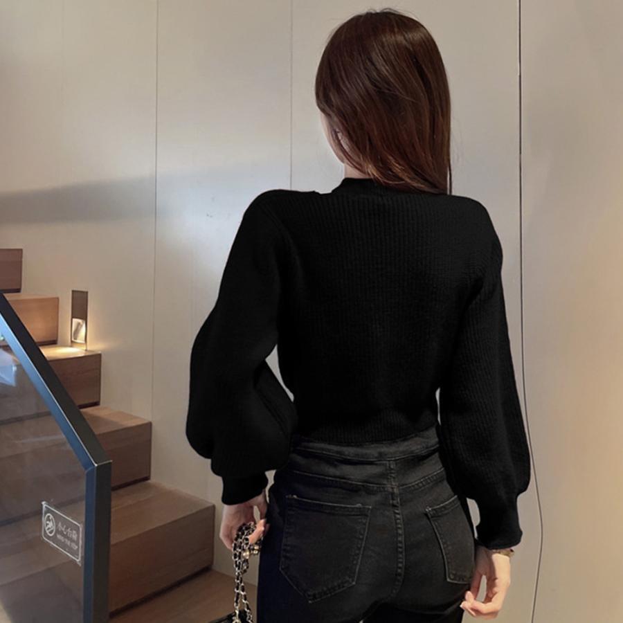 ニット・セーター | ショート丈 ニットトップスレディース秋冬