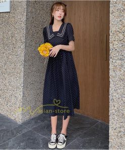 マキシ | ワンピース レディース 40代 半袖ワンピース 春夏 きれいめ マキシ丈ワンピース ドット柄 黒 着痩せ 体型カバー 30代 カジュアル 50代 上品 お出かけ アウター
