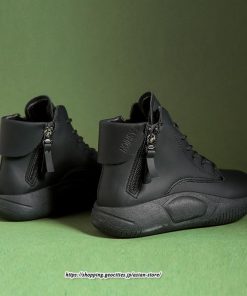 ブーツ | ムートンレディース ショート 編み上げ ジッパー付き スニーカー カジュアル 歩きやすい 秋 2022新作 冬 痛くない 内ボア