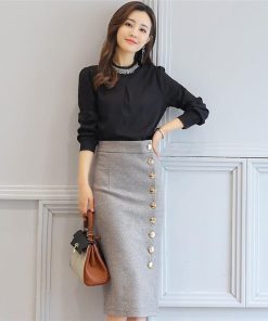 スカート | タイト秋冬 ツイード膝下丈秋冬春オフィス フォーマル エレガント 大人 タイト ヒップアップ 30代