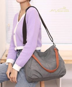 女性用バッグ | トートバッグ レディース ショルダーバック 大きめ ママバッグ 多収納 鞄 肩掛け 多機能バッグ 手提げかばん キャンパス ズック 斜めがけ 帆布 大容量