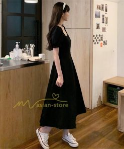 マキシ | ワンピース レディース 40代 膝丈ワンピース 春夏 半袖 黒ワンピース 通勤OL オシャレ結婚式ドレス きれいめ 上品 お出かけ 着痩せ 上品 Aライン カジュアル