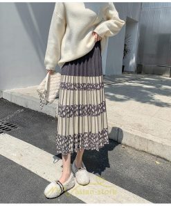 スカート | ロングウエストゴム プリーツ ロング丈 黒 グレー カーキ コーヒー レディース きれいめ 秋カジュアル 冬ニット 秋冬 オフィス