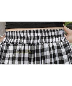 スカート | 2022年春新作 レディース ディース ボトムス チェックロング丈 ウエストゴム チェック柄 春 20代30代40代 通勤通学 カジュアル レトロ風 夏