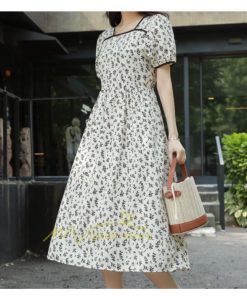 マキシ | ワンピース レディース 40代 キレイめ マキシワンピース 春夏 半袖ワンピース オシャレ結婚式ドレス お出かけ 30代 韓国ファッション 50代 上品 花柄 通勤通学