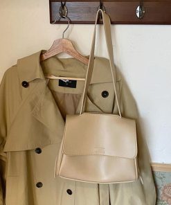 ショルダーバッグ | シンプル 韓国風 2way肩掛けバッグ 斜めがけバッグ 通学 フェイクレザー フリップバッグ レディース 通勤