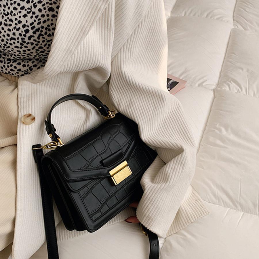 ショルダーバッグ | クロコ型押し 韓国風