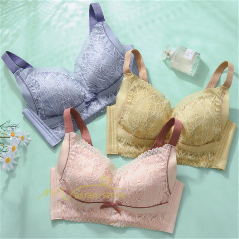 ショーツ | 胸 小さく 見せる ブラ 大きいサイズ クラッシィワイヤレスブラ ボタニカルレース ブラジャー フルカップ 20代30代40代50代60代 ノンワイヤー 補正 上品 下着