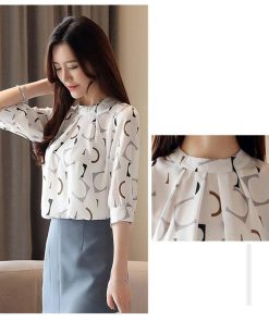 シャツ・ブラウス | ブラウス レディース シフォン 半袖 花柄 サマートップス 韓国風 ゆったり ガーリー 気質 シンプル 涼しい 着痩せ お出かけ ラウンドネック エレガント 淑女