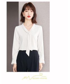 シャツ・ブラウス | ブラウス レディース 長袖 秋冬 オフィス フォーマル スーツ インナー 白 シフォン 大きいサイズ ビジネス 20代 通勤 40代 体型カバー 30代 秋服