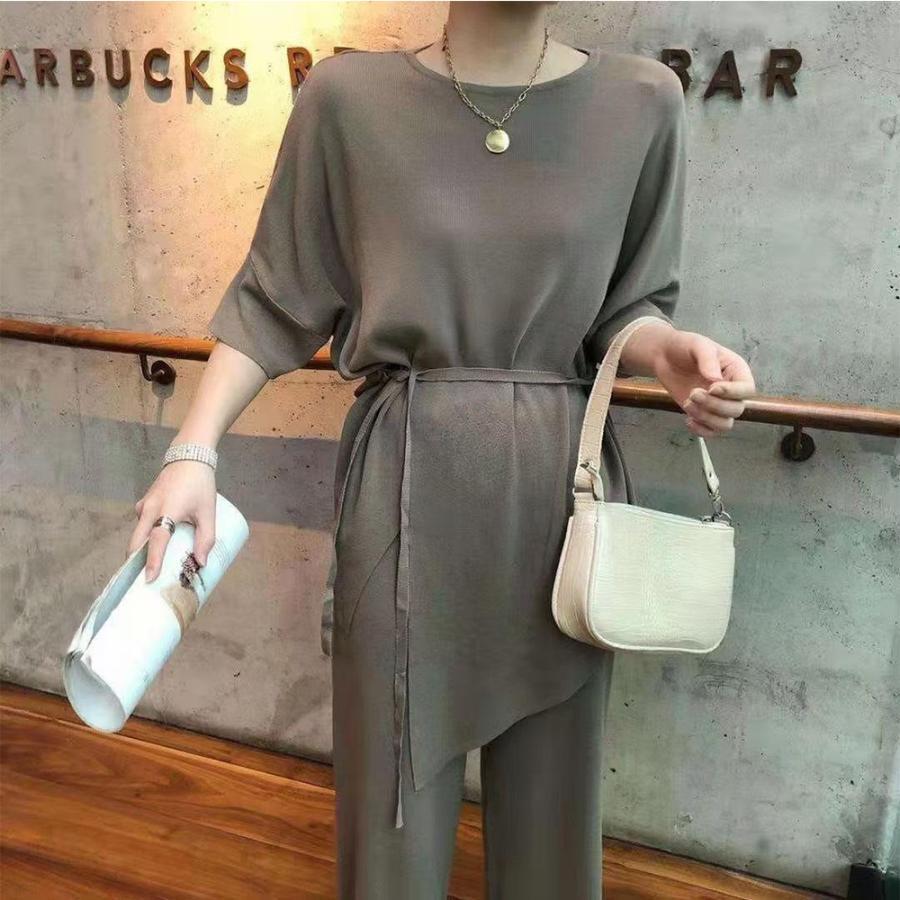 セットアップ | ニット冷感タッチレディース