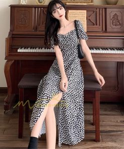 マキシ | ワンピース レディース きれいめ 花柄 ロングワンピース 30代40代50代 Aライン カジュアル お出かけ 着痩せ アウター 上品 夏物 韓国ファッション 通勤通学