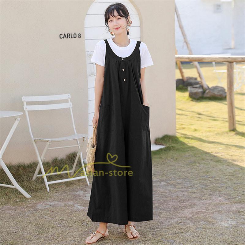 オーバーオール サロペット | サロペット レディース オールインワン 春夏 パンツ オーバーオール 秋冬 楽ちん ゆったり 無地 体型カバー カジュアル 気質 着痩せ ワイドパンツ 無地