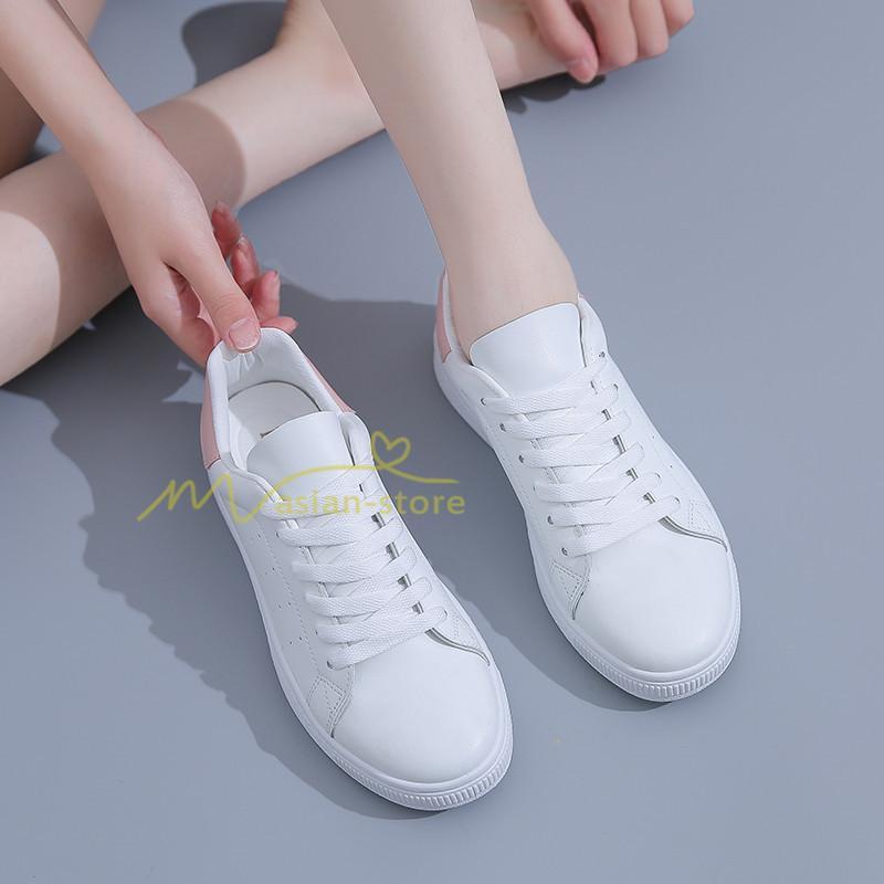 スニーカー | スニーカー レディース レディースシューズ ローカット 靴 フラットシューズ ぺたんこ ウォーキングシューズ Pu革 厚底送料無料 美脚 歩きやすい