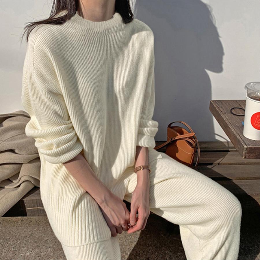 セットアップ | セットアップニット 秋冬 スリット 韓国