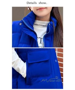 ベスト | ダウンレディース スタンドネック 中綿ノースリーブ ダウン シンプル 秋冬コーデ 50代 40代 新作 中綿 30代 20代 冬服 大きいサイズ ポケット