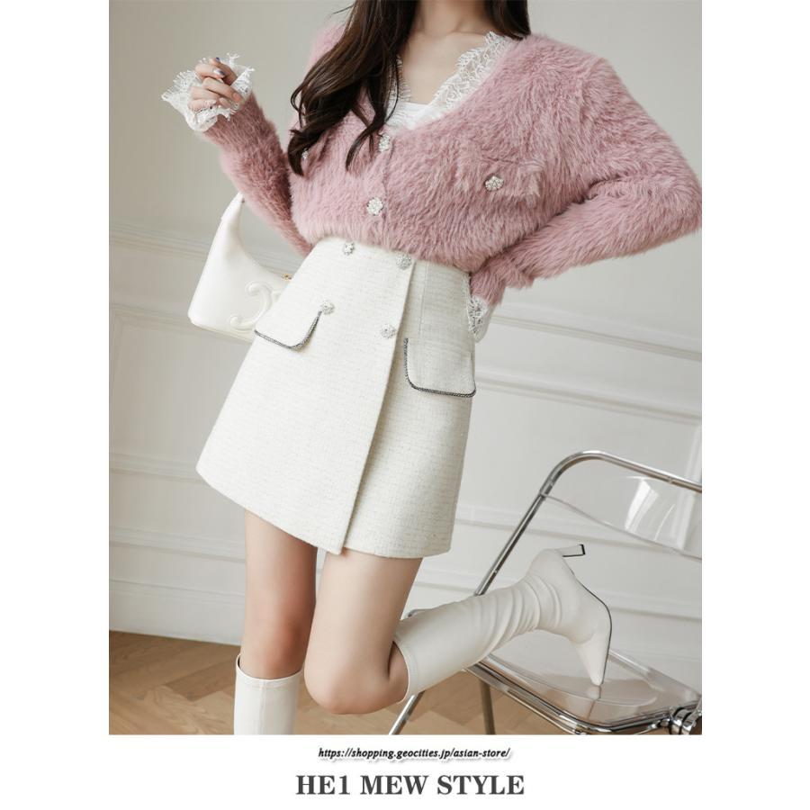 スカート | ミニレディース Aライン タイト ショート丈 キュロットラシャ 暖か カジュアル お出かけ 韓国風 2022秋冬 着回し 通勤 新作