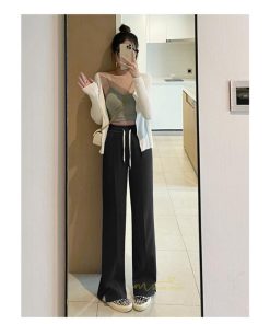 ワイドパンツ | ロングパンツ リラックス ガウチョパンツ レディース ボトムス ストレート シンプル カジュアル 着痩せ 春夏 長ズボン 新作 ゆったり 20代30代40代