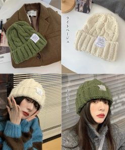 ニット帽 | ケーブル編み ニット帽子 レディース秋冬