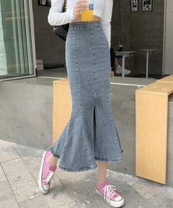 ロングスカート | デニムマーメイドスカート大人セクシー