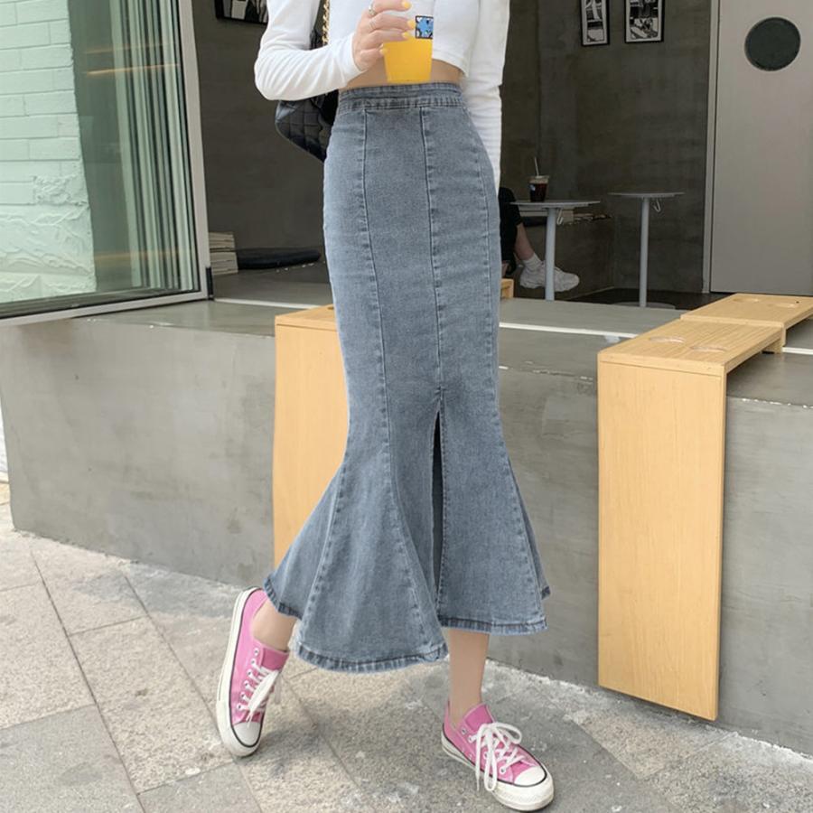 ロングスカート | デニムマーメイドスカート大人セクシー