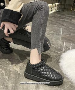 ブーツ | ムートンレディース 靴 カジュアルシューズ 裏起毛 防寒 おしゃれ スノーシューズ 痛くない 冬 歩きやすい ショートもこもこ あったか