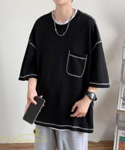 Tシャツ | 半袖メンズ カットソー ゆったり 半袖 カジュアル おしゃれ カジュアル 夏新作 体型カバー シンプル 30代 カッコウイイ ポケット 20代 無地