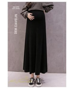 スカート | マタニティフレア 秋 冬 妊婦服 マタニティウェア 産前 産後 シンプル きれいめ 大きいサイズ Aライン ウエスト調整 体型カバー ひざ下
