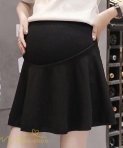 スカート | マタニティレディース ミニショート丈 無地 Aライン 着痩せ 大きいサイズ フレア 上品 ゆったり おしゃれ マタニティウェア 無地