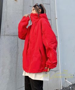 コート・ジャケット | マウンテンパーカー レディース アウター パーカー ジャケット メンズ 男女兼用 ブルゾン カジュアル 大きいサイズ Oversize 羽織り 防風 無地 ゆったり