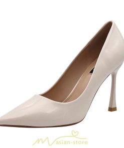 パンプス | 痛くない ハイヒール  走れる リクルート レディース 黒 ブラック ベージュ オフホワイト 歩きやすい ポインテッドトゥ 面接 9.5cm 通勤 靴 軽量