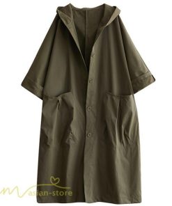 チェスターコート | トレンチコート レディース ロングコート 秋 秋コート フード付き 長袖 オーバーサイズ コート アウター ミリタリー 秋服 無地 カジュアル