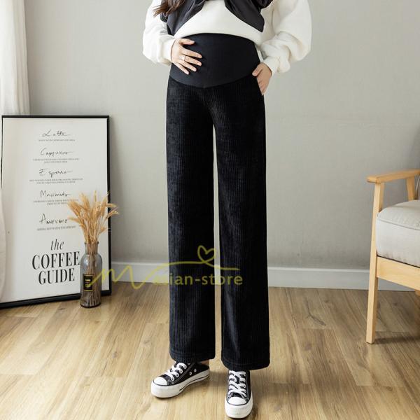 パンツ レギンス | マタニティパンツ 秋冬 暖かい プリーツパンツ 厚手 産前産後 調整可 ロングパンツ 妊婦パンツ 妊娠 マタニティウェア ゆったり 可愛い スリム 体型カバー