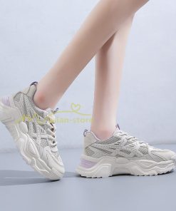 スニーカー | レディース 白 ダッドレディース 厚底 身長アップ ランニングシューズ 通気 厚底シューズ 厚底ダッドスニーカー 軽量 美脚 歩きやすい
