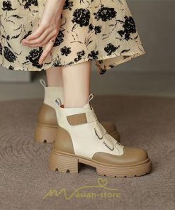 ショートブーツ | レディース 歩きやすい ワークブーツ 楽チン 痛くない ラウンドトゥ 美脚 厚底 カジュアル 通勤 通学 旅行 50代 30代 お出かけ 40代 20代