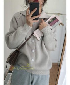 カーディガン | ニット2022秋冬 レディース 羽織り アウター フロントボタン 長袖 セーター ニット トップス 大人 無地 20代50代 通学通勤