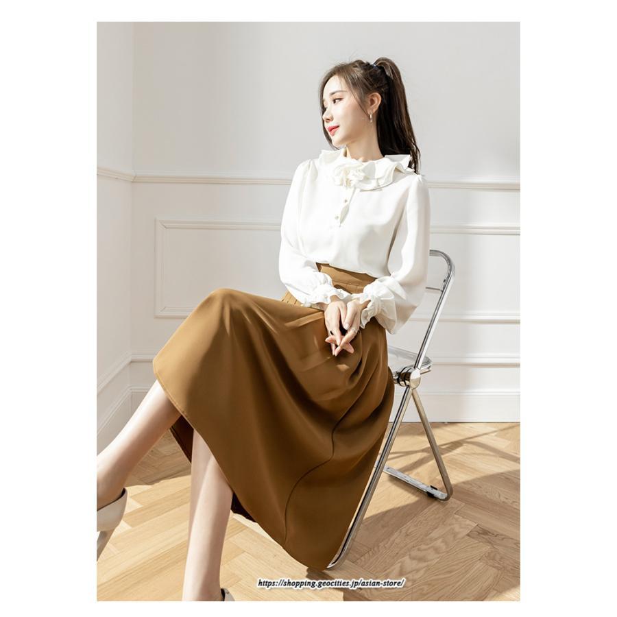 スカート | ロング丈 ミモレ丈 フレアロングAライン通勤 20代 30代 40代 50代 コーデ 着痩せ 高見え 送料無料 きれいめ