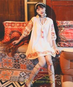 ミニ丈 | ワンピース 大人可愛い 膝上 ミニ 夏 秋 花柄 レディース 花柄 ドレス リゾート きれいめ 10代 20代 30代 40代 お呼ばれ 刺繍 かわいい 50代 小柄 リゾート