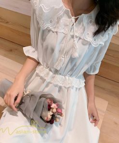 ミディアム | Aラインワンピース レディース ワンピース 着痩せ 上品 半袖 通勤 通学 おしゃれ サマーワンピース 春 夏 上品 レース 30代 20代 通学 40代 Aライン 通勤