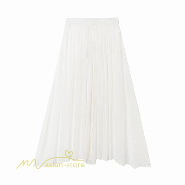 新作 | リネンパンツ 夏 ガウチョパンツ スカーチョ 体型カバー ワイドパンツ レディース ガウチョ ボトムス ゆったり 涼しい キュロット 春夏 ウエストゴム ズボン