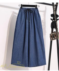 ジーンズ、デニム | ワイドパンツ レディース ガウチョパンツ デニム ゆったり デニムパンツ ジーンズ ジーパン 薄手 春秋コーデ 大きいサイズ ひも付き 女性着 日常感 上品 着回し
