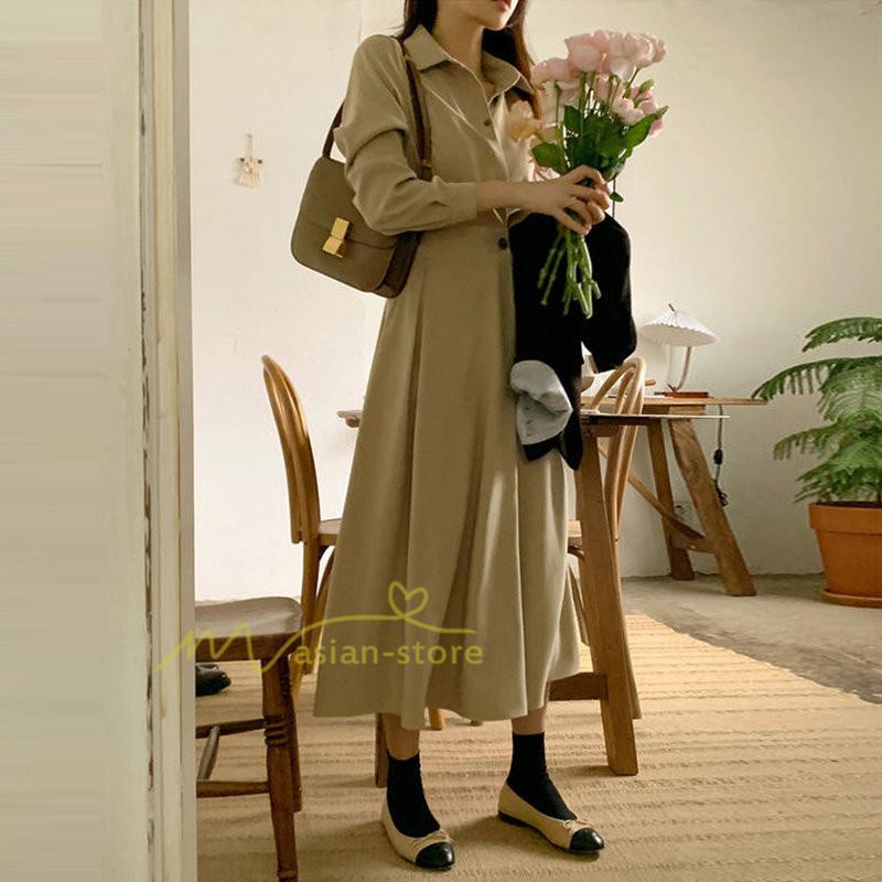 マキシ | 【大人風ロングワンピ】ワンピース レディース 夏 シンプル 無地 大人 マキシ丈 通勤着 20代30代40代50代 韓国ファッション エレガント 上品 ロングワンピース