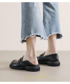 ローファー | レディース ビットカジュアルシューズ 痛くない 歩きやすい グランドトゥ 春 送料無料　夏 秋 学生靴 フォーマル コンフォート 冬 学校