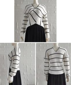 ニット・セーター | クロスニットトップス カシュクール風