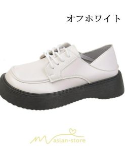 ローファー | レディース 学生靴ひも 編み上げ 厚底 コスプレ 学生靴 通学 疲れにくい 歩きやすい おしゃれ 痛くない 10代20代30代40代