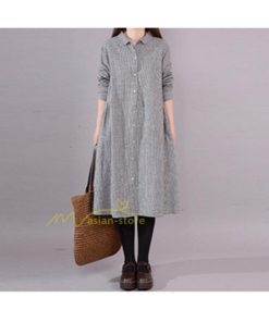 ミディアム | シャツワンピ 2WAY カーディガン 長袖 ロング 無地 体型カバー ワンピース アウター レディース チェック柄 通学通勤 お出かけ OL 春秋 20代/30代/40代/50代