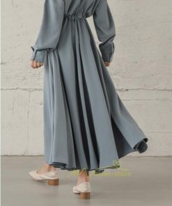 マキシ | 長袖ワンピース 秋物 レディース フレアワンピース ロングワンピース Aラインワンピース 30代40代 大人 揺れる ダンス 二次会 発表会 50代60代 お出かけ