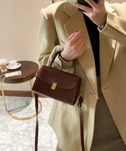 ショルダーバッグ | レトロショルダーバッグPUレザー2way