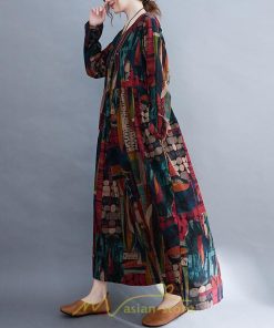 マキシ | ワンピース ワンピ コットン 長袖 レディース 丸首 ワンピ 通勤 OL シンプル かわいい 夏 秋 秋服 大きいサイズ 40代 ぽっちゃり 30代 20代 着痩せ おしゃれ