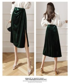 スカート | ロングレディース ロング丈 スウェット オシャレ スリット キレイめ 着痩せ 大人フェミニン 2022 新作 通勤 30代 50代 20代 通学 40代